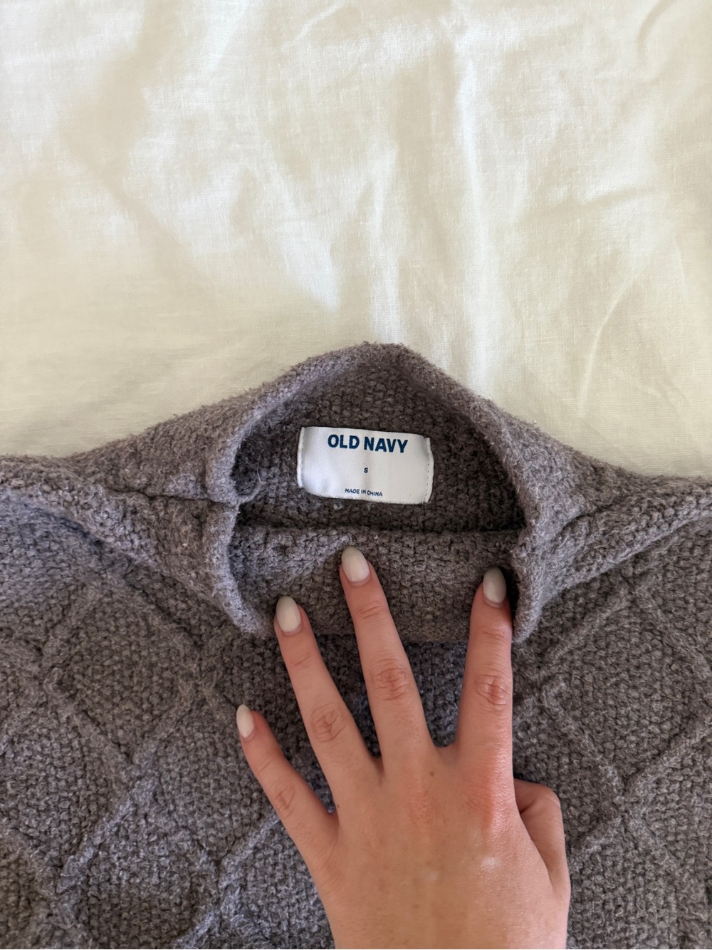 Old Navy Brown Taupe Cowl Neck Knit Sweater